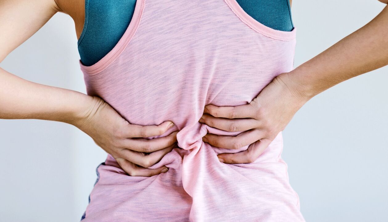 Back pain at the lower back